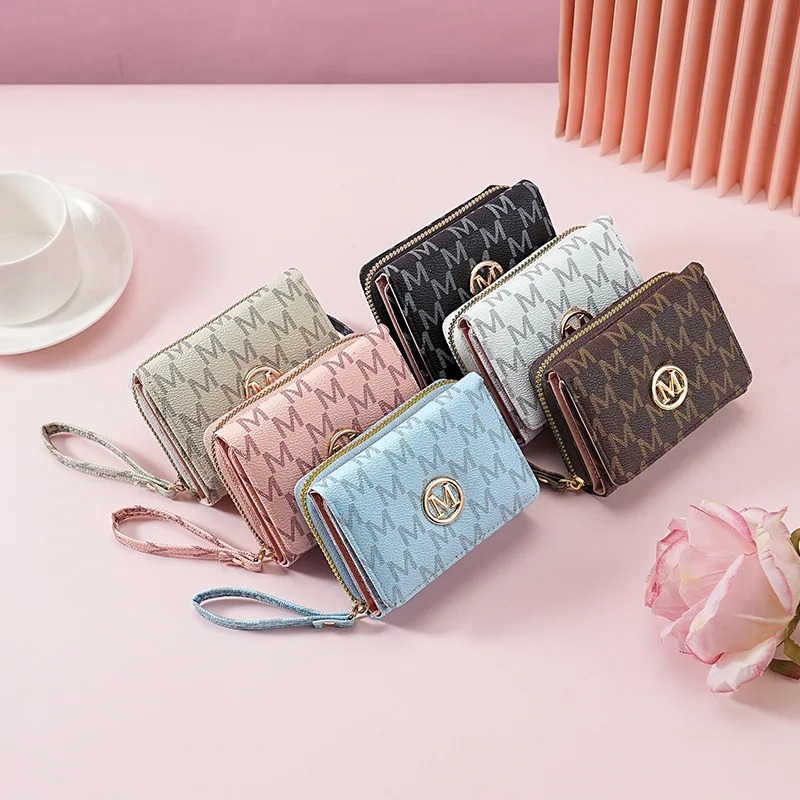 Women Bags And Purses - Portafoglio a Tre Scomparti con Motivo