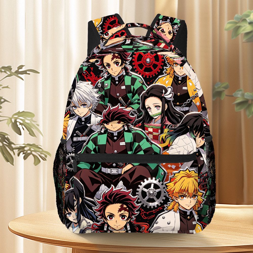 Mesh Net Bag - Zaino Anime Demon Slayer con stampa