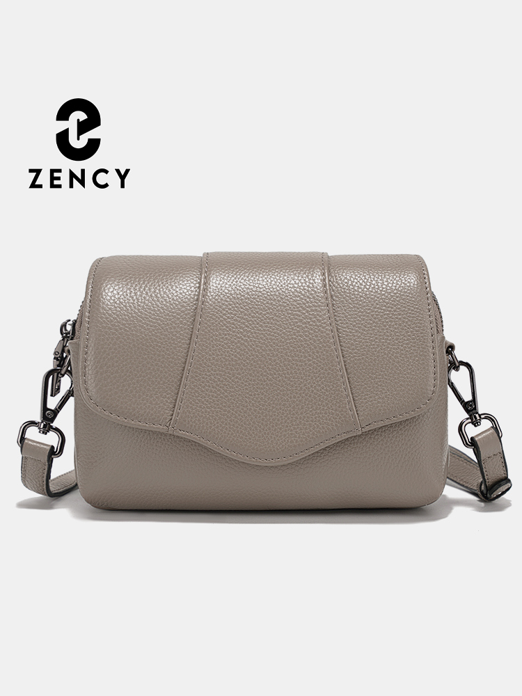 Women Bags Grey - Borsa a tracolla Zency in vera