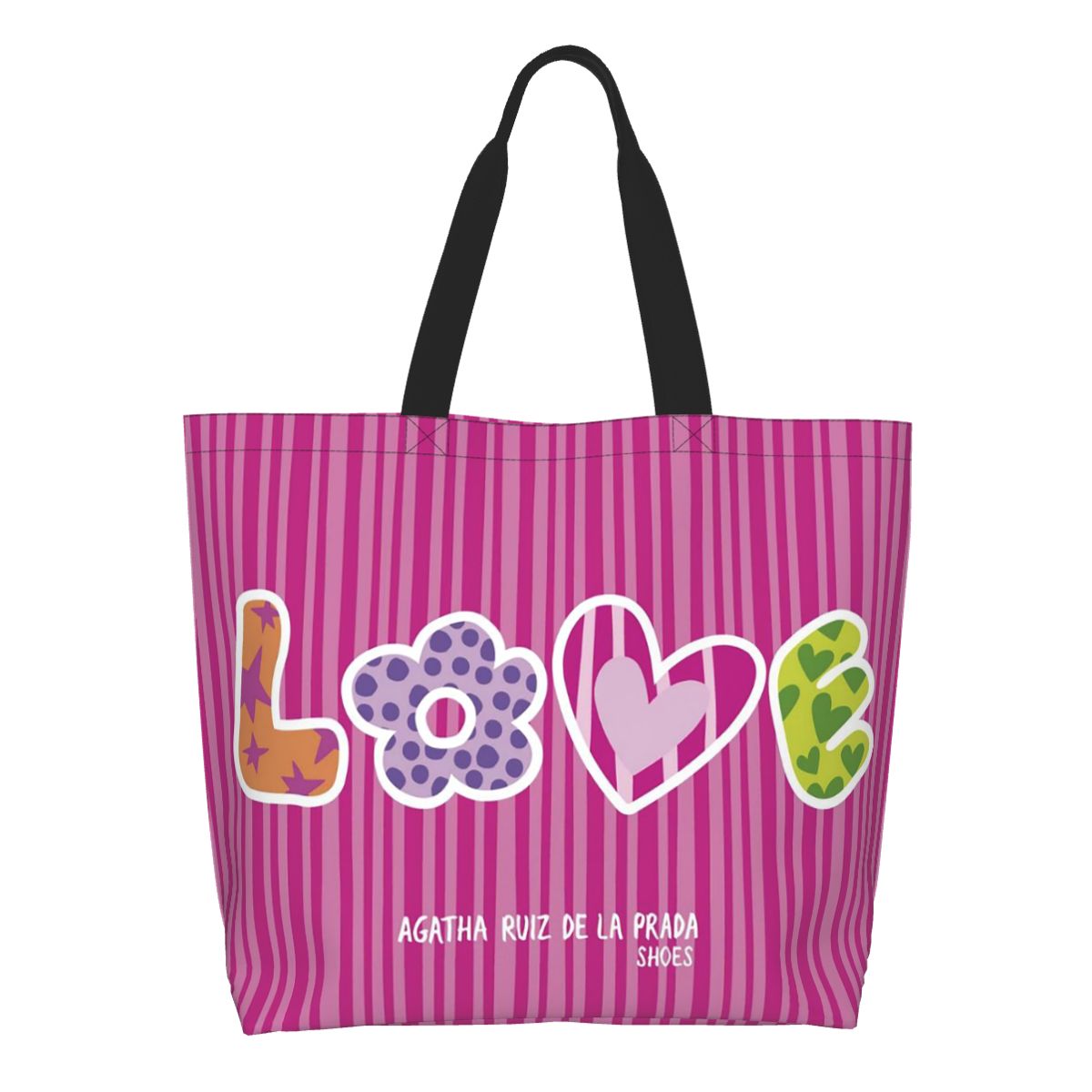 Women Bags Prada - Borsa Shopper in Tela con Motivo