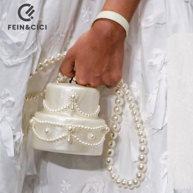 Women'S Evening Bags - Pochette a forma di torta in