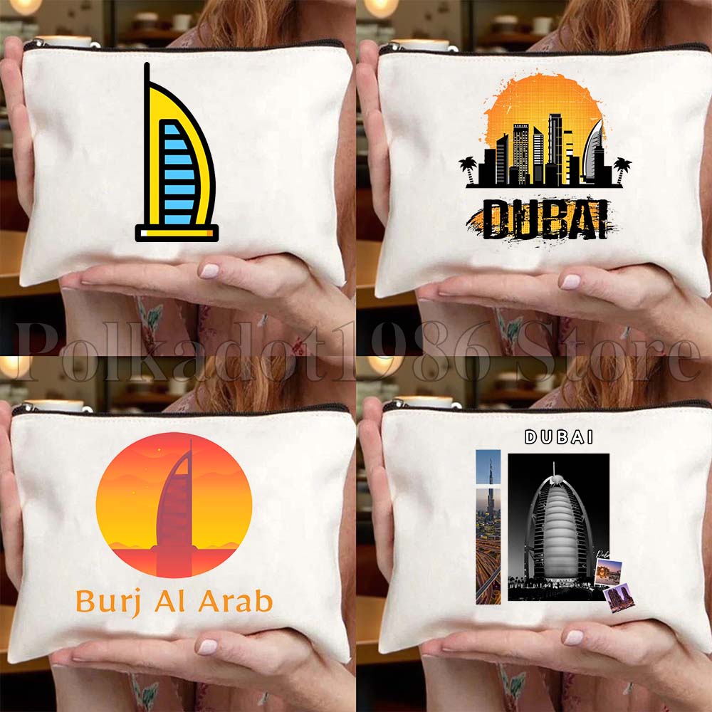 Women Bags Dubai - Borsa in tela Burj Khalifa con