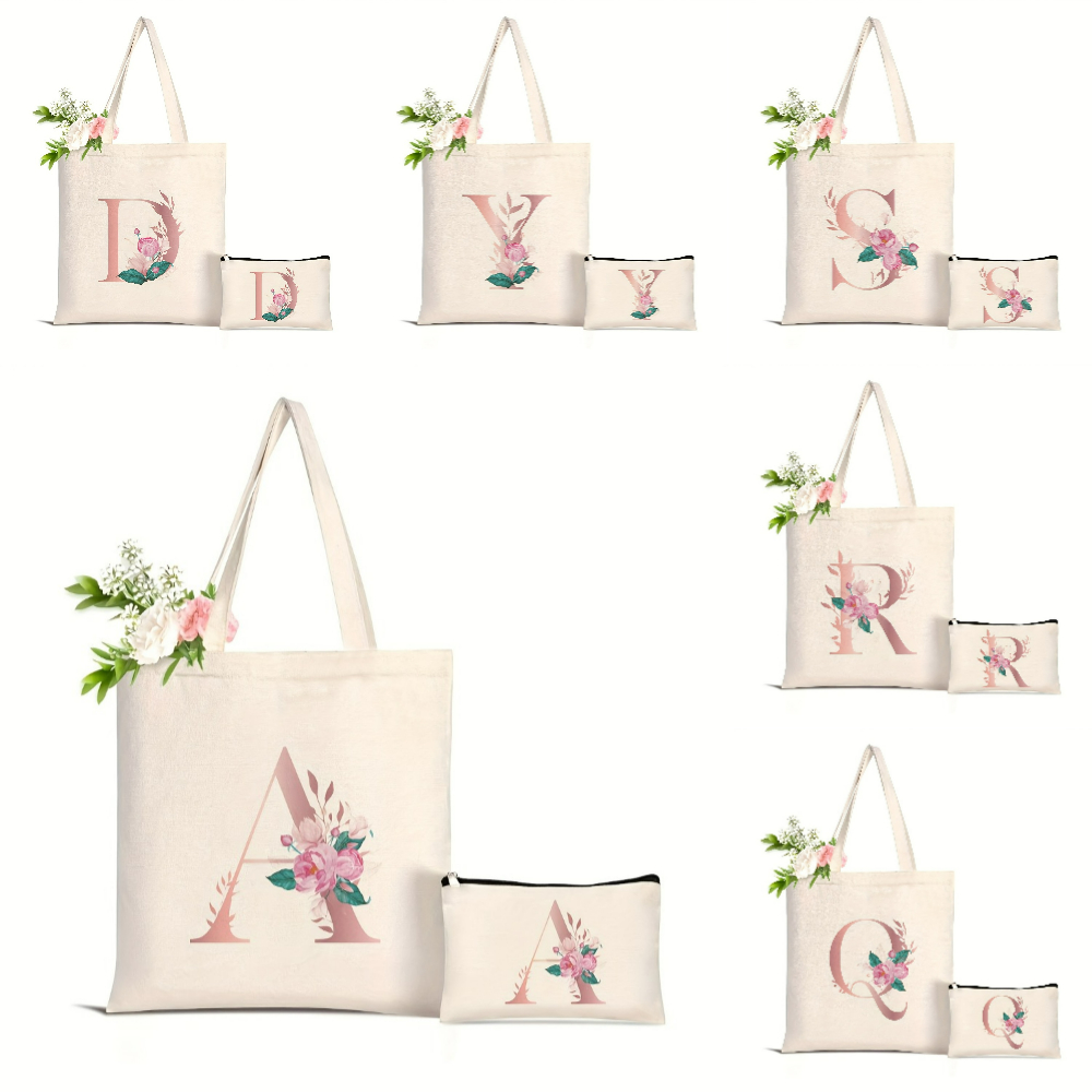 Women'S Yoga Bags - Borsa tote con stampa floreale a