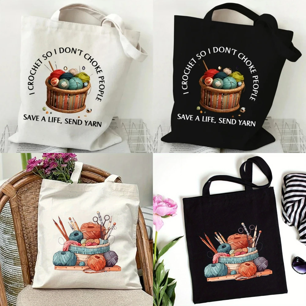 Women'S Yoga Bags - Borsa classica lavorata a maglia con