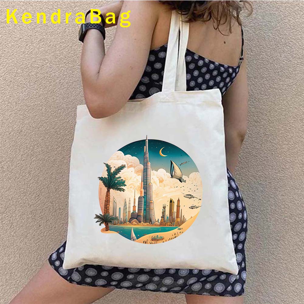 Borsa Tote con Stampa Emblema  - Women Bags Dubai recensione e prezzo