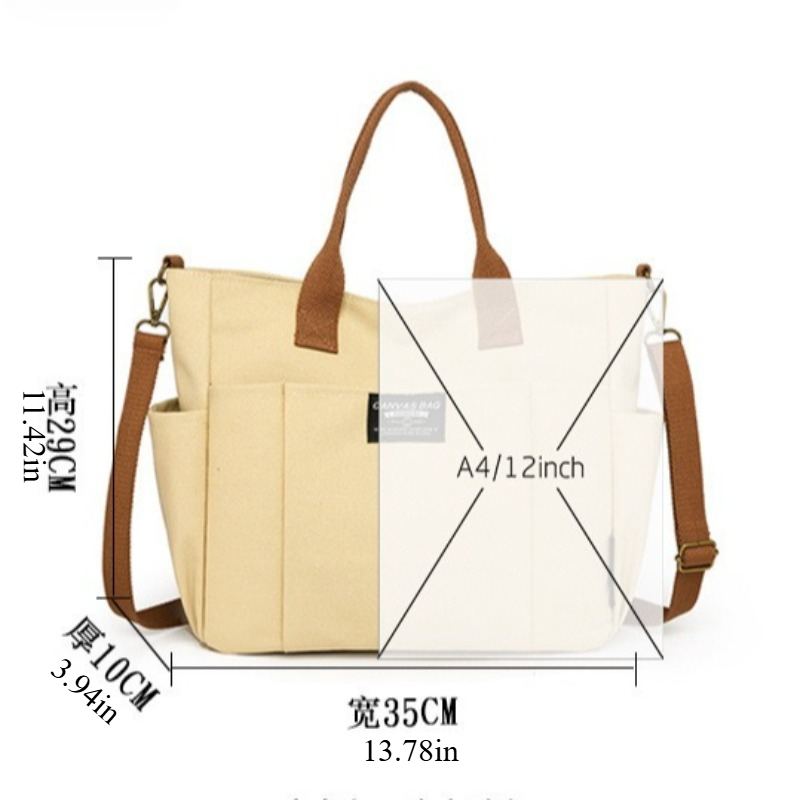 Borsa tote grande in tela da d - Shopper Tote Canvas recensione e prezzo