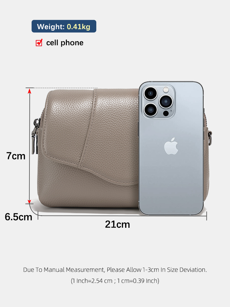 Borsa a tracolla Zency in vera - Women Bags Grey recensione e prezzo