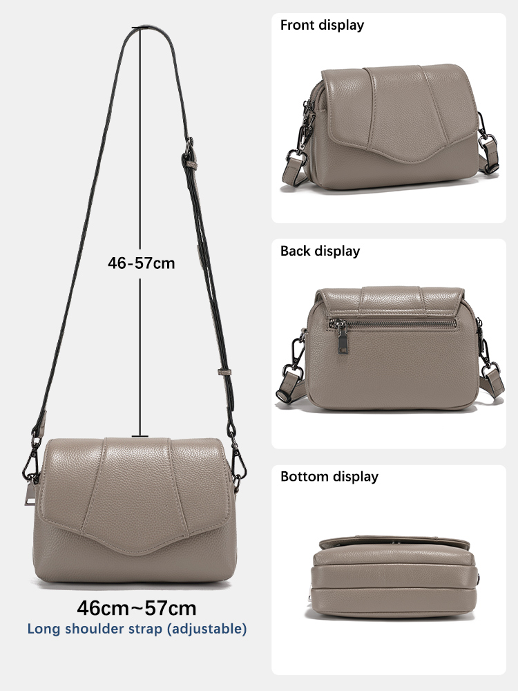 Borsa a tracolla Zency in vera - Women Bags Grey recensione e prezzo