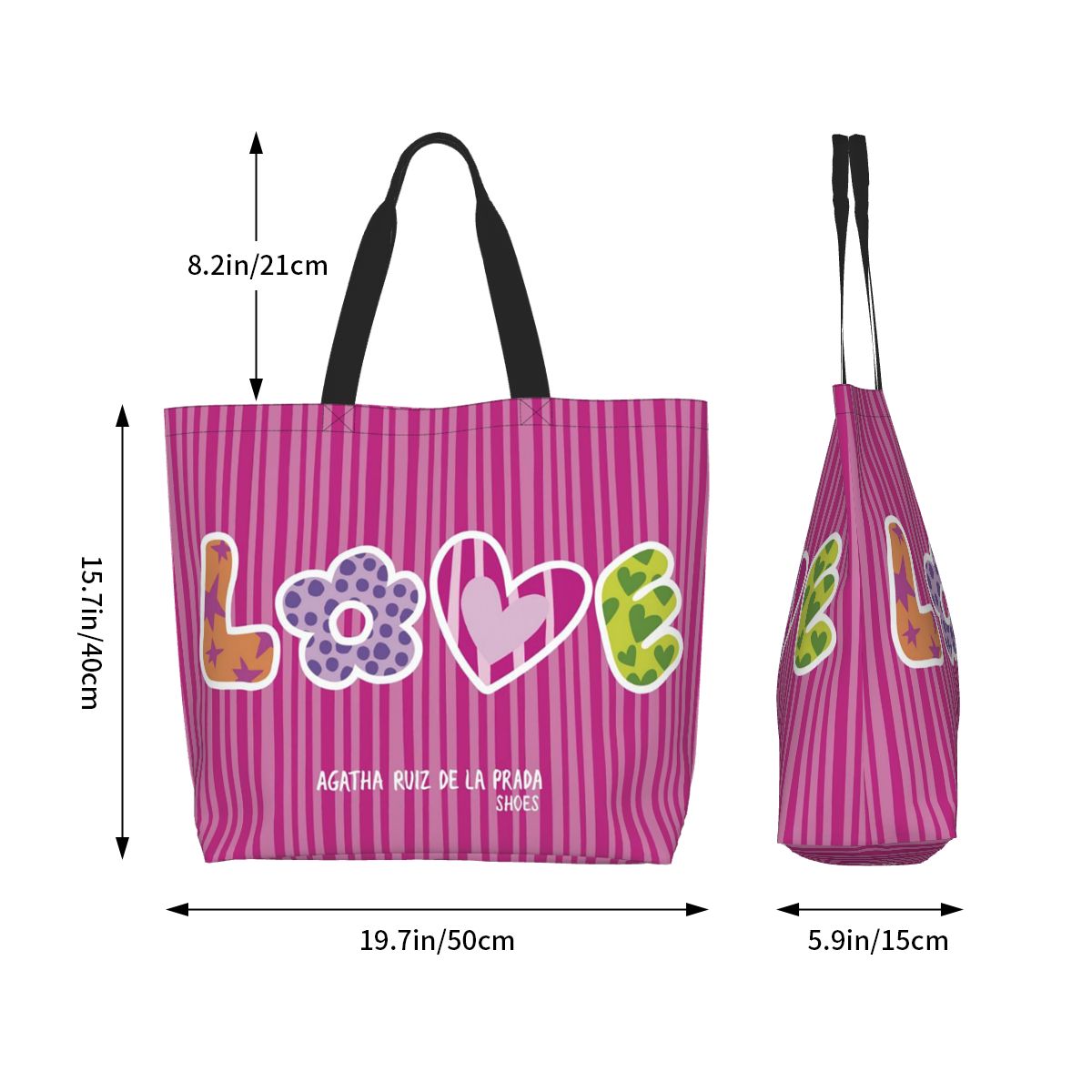 Borsa Shopper in Tela con Moti - Women Bags Prada recensione e prezzo
