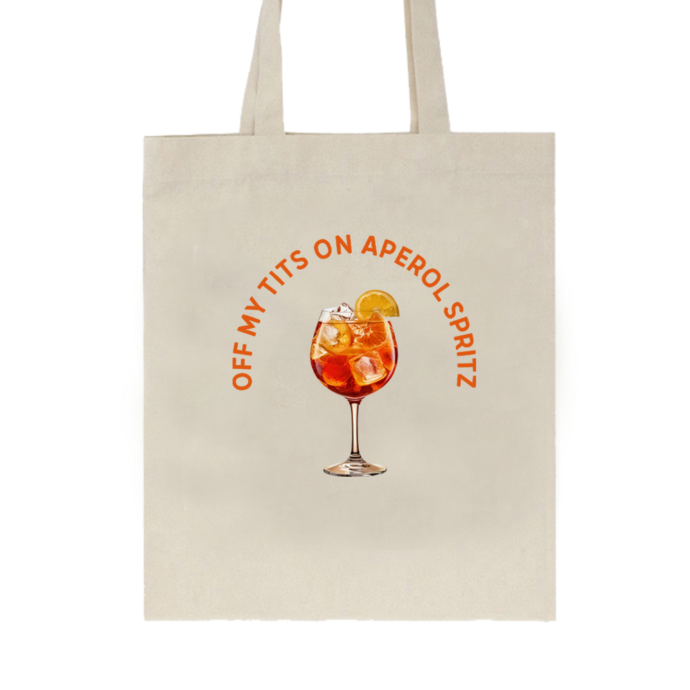 Off My Tits on Aperol Spritz B - Shopper Tote Canvas recensione e prezzo