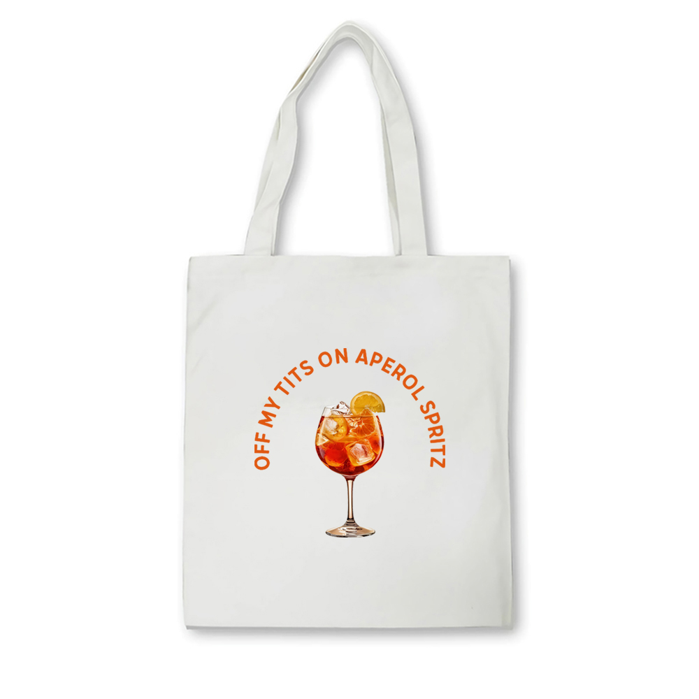 Off My Tits on Aperol Spritz B - Shopper Tote Canvas recensione e prezzo