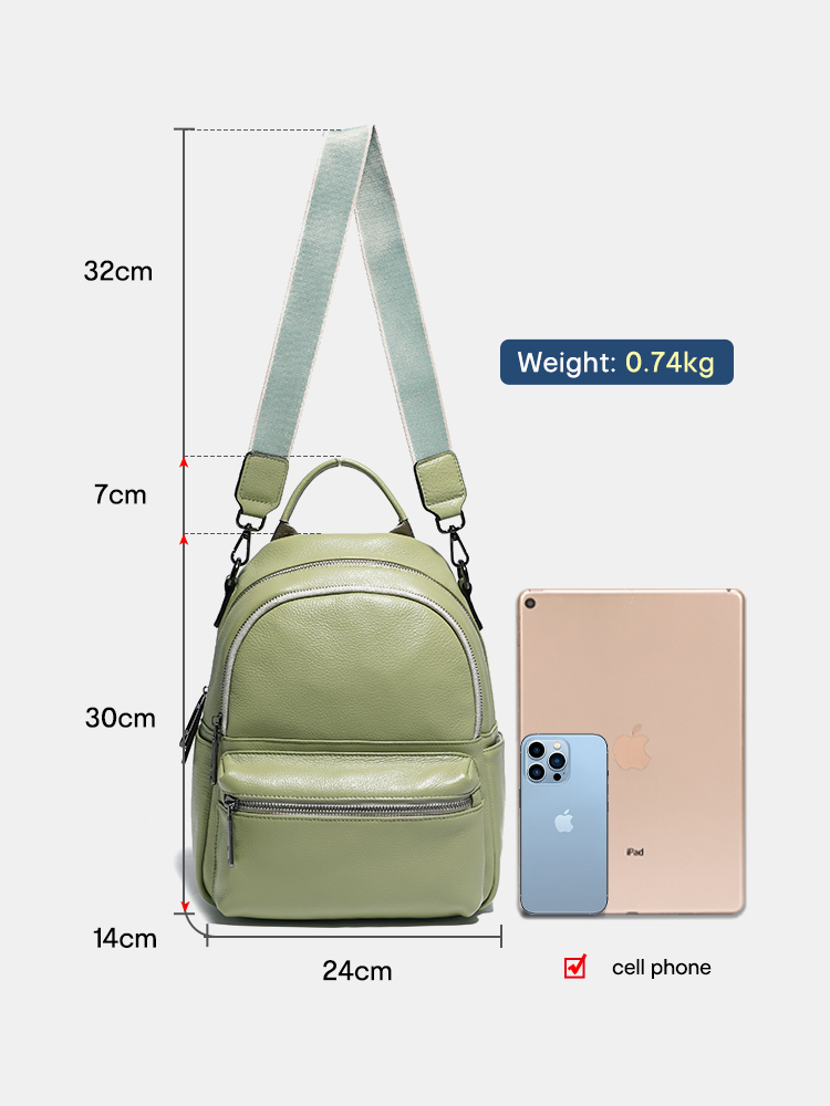 Zency zaino in pelle da donna  - Women Bags Grey recensione e prezzo
