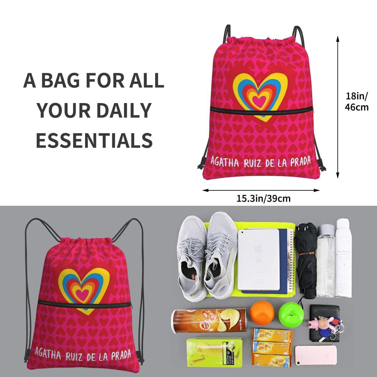 Zaini con motivo Agatha Ruiz-D - Women Bags Prada recensione e prezzo