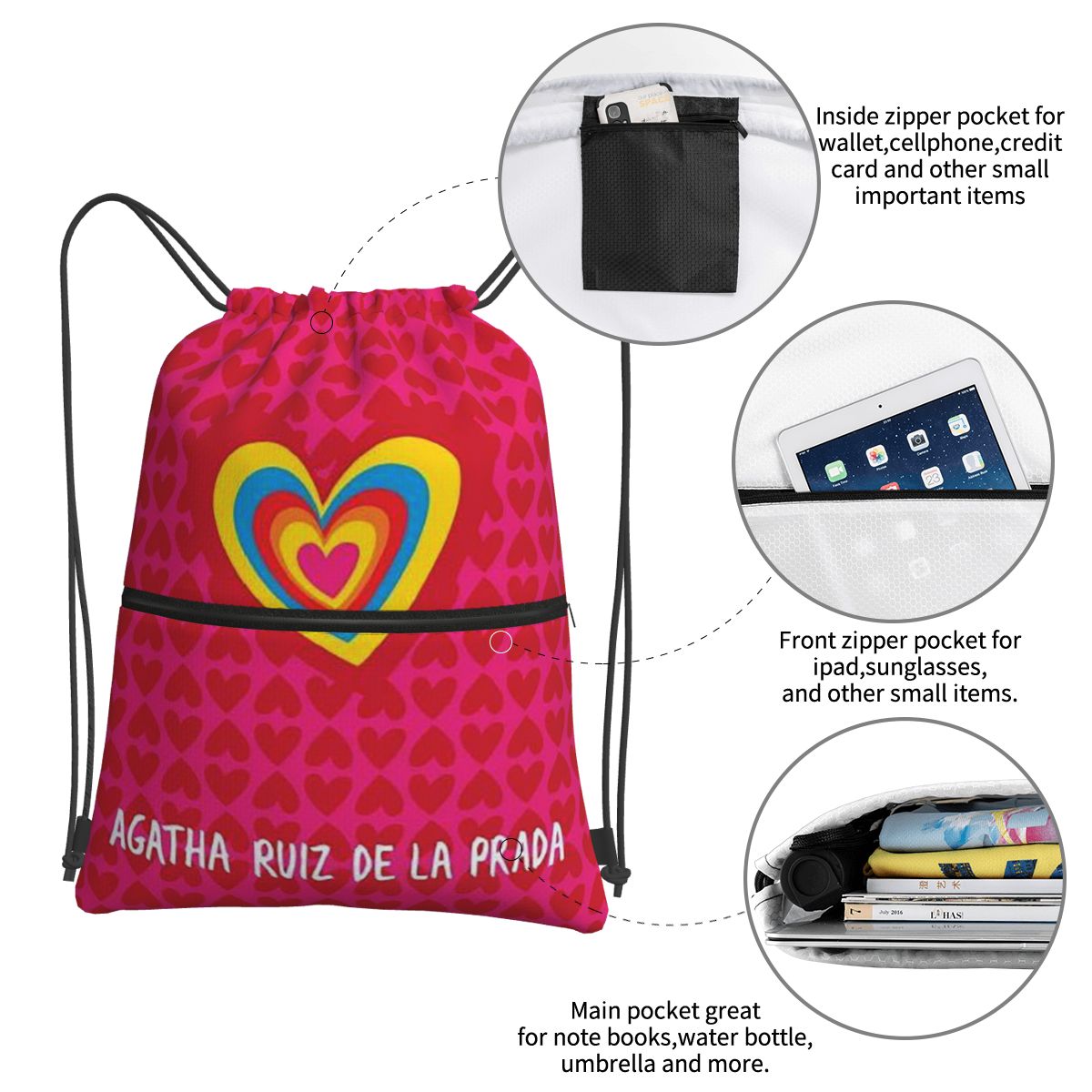 Zaini con motivo Agatha Ruiz-D - Women Bags Prada recensione e prezzo