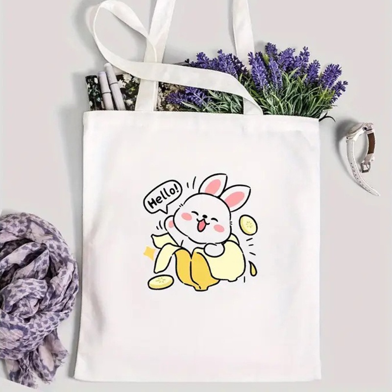 Borsa Tote in Tela con Stampa  - Shopper Tote Canvas recensione e prezzo